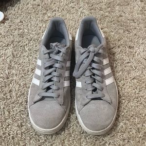 Grey Adidas Campus Shoes